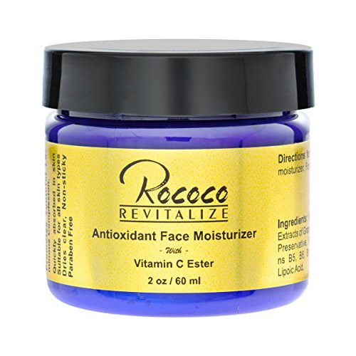 Antioxidant Face Moisturizer with Ester C Vitamin C for Face Cream Face Lotion for Men and Women _ 60ml 2oz