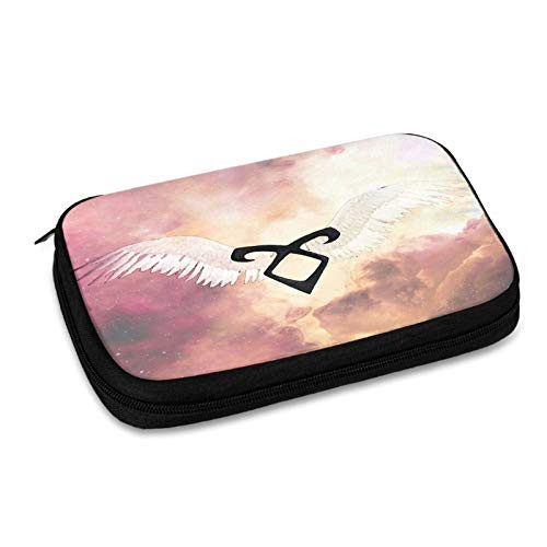 The Mortal Instruments Shadowhunter Rune _ Angelic Power with Electronic Organizer Travel Cable Organizer Cases Electronics Accessories Storage Bag for USB_Sd Cards_Chargers