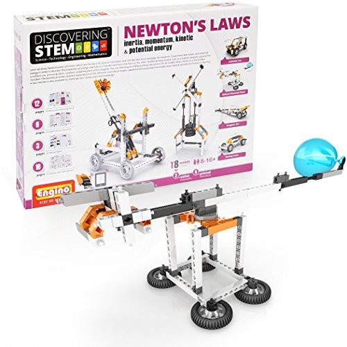 Engino Discovering STEM Newton's Laws Inertia, Momentum, Kinetic & Potential Energy Construction Kit