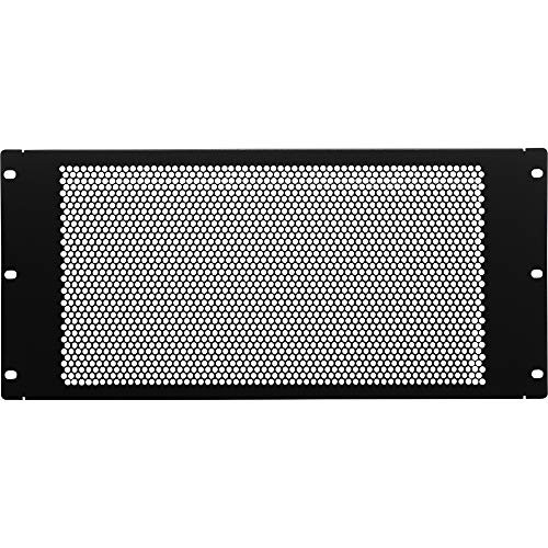 NavePoint 5U Blank Rack Mount Panel Spacer with Venting for 19_Inch Server Network Rack Enclosure Or Cabinet Black