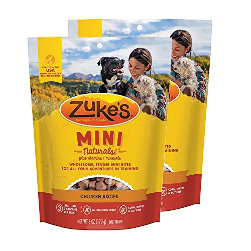 Zuke's Mini Naturals Dog Treats Chicken Recipe 6 oz 2 Pack