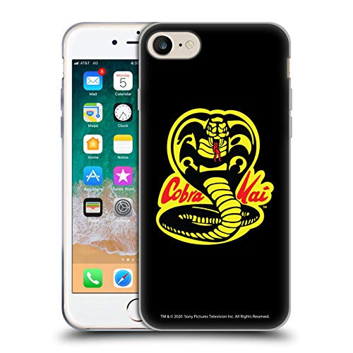 Head Case Designs Officially Licensed Cobra Kai Logo Graphics Soft Gel Case Compatible with Apple iPhone 7   iPhone 8   iPhone SE 2020