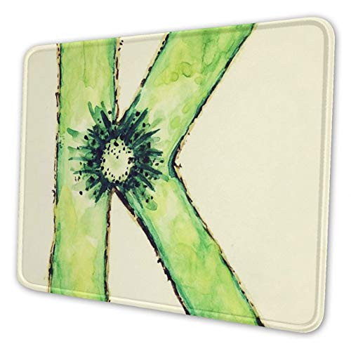 Kiwi K Rectangle Non_Slip Rubber Mousepad Gaming Mouse Pad Square Mouse Mat for Desktops Computer Laptops