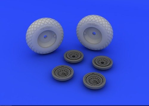 Eduard 1 72 Brassin B_17G wheels for Revell kit _ 672011