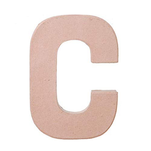 Darice Paper Mache Letter C 8 x 5.5 x 1 inches _3_Pack_ 2862_C