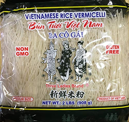 Vietnamese Rice Stick_vermicelli_ Three Ladies Brand 2lbs _ PACK OF 2