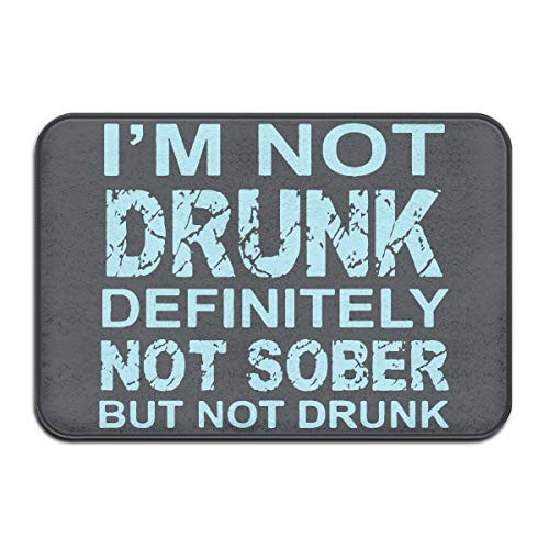 JNSHO_G Welcome Entrance Door Mats I'm Not Drunk Definitely Not Sober But Not Drunk Doormat for Indoor Outdoor_ Floor Mat
