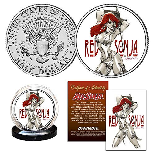 Dynamite Red Sonja J. Scott Campbell Collectible Coin
