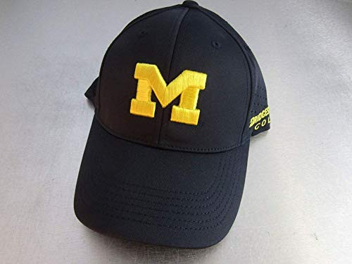 Bridgestone Golf NCAA Performance Cap Hat One Fit Fitted Michigan Wolverines