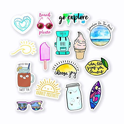 Summer Sticker Mega Pack _ 3 inch  Vinyl Stickers _ 15pcs