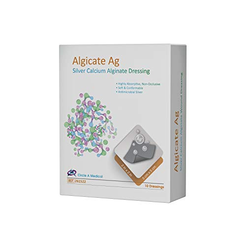 Algicate Ag Silver Calcium Alginate Wound Dressing Sterile _2 inch  x 2 inch _
