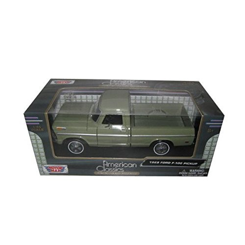 1969 Ford F_100 Pickup Truck Green 1 24 by Motormax 79315