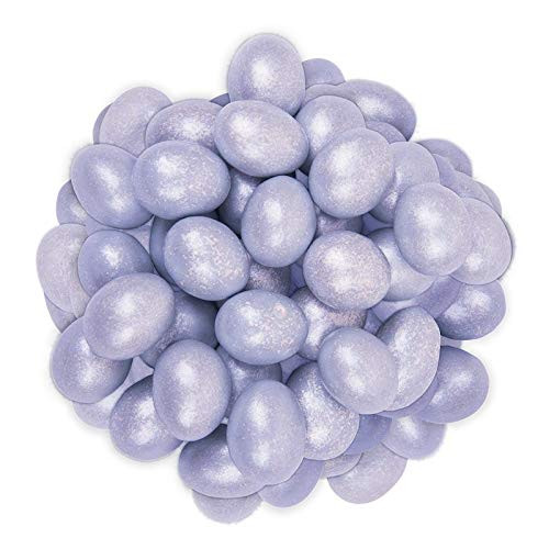 Kimmie Candy ChocoAlmonds Pastel Blue Sparkle Chocolate Covered Almonds_ 5 LB Bulk Bag