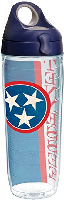 Tervis 1232460 Tennessee State Flag Colossal Tumbler with Wrap and Navy with Gray Lid 24oz Water Bottle, Clear Tervis 1232460 Tennessee State Flag Colossal Tumbler with Wrap and Navy with Gray Lid 24oz Water Bottle, Clear