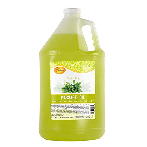 SPA REDI  Massage Oil Made with Almond Oil_ Cotton Seed Oil_ Sunflower Oil_ Avocado Oil_ Essential Oils and Vitamin E  128oz Gallon