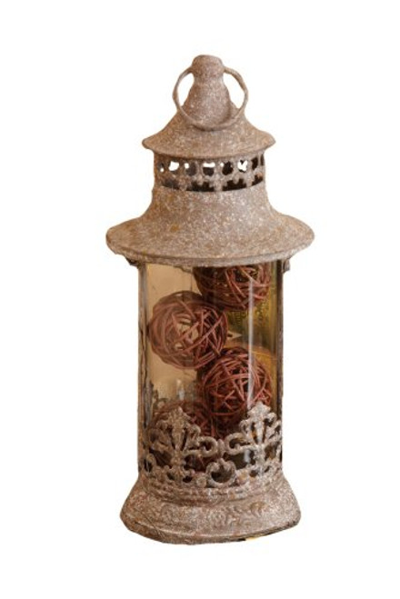 Your Heart's Delight Rustic Renaissance Fleur De Lis Lantern, 11-1/2 by 4-1/2-Inch Your Heart's Delight Rustic Renaissance Fleur De Lis Lantern, 11-1/2 by 4-1/2-Inch