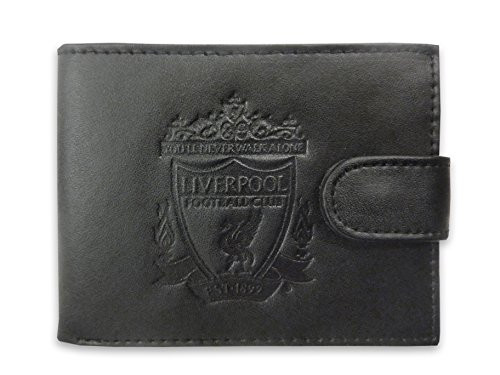 Liverpool FC Official Soccer Gift Boxed Leather Wallet Embossed Crest