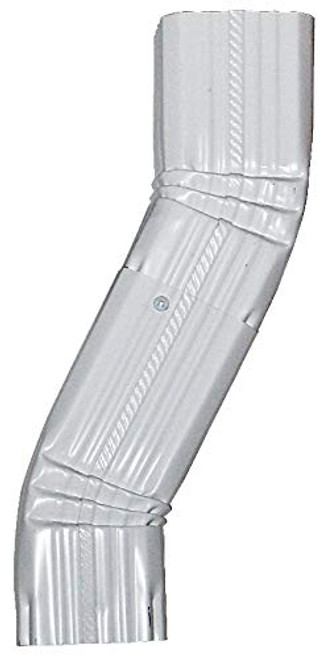 Aquabarrel Gutter Downspout Ledge Jumper Style B Elbow _3 in x 4 in_ White_