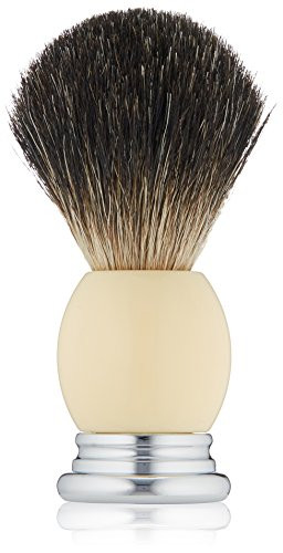 Olivina Men Shave Brush, Ivory Resin Handle