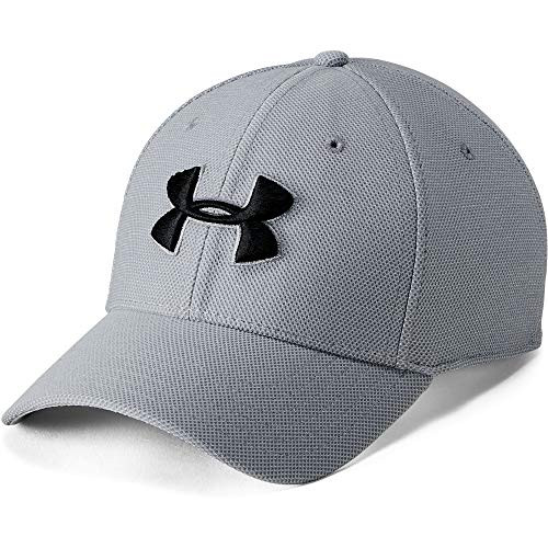 Under Armour Men's Heathered Blitzing 3.0 Cap _ Steel _035_ Black _ Medium Large