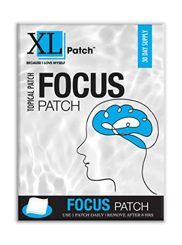 XLPatch Focus Patch Topical Patch _ Brain Booster_ Improves Memory and Enhances Focus_ 30 Day Supply