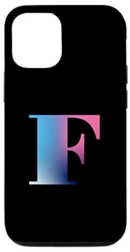 iPhone 12 12 Pro Gradient Monogram Capital Letter F Case