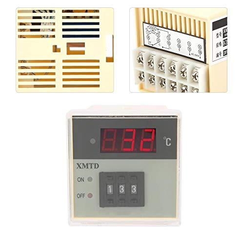 Temperature Controller_ XMTD_2001 Digital Outlet Thermostat 0_399 Degree Temperature Controller with K Type Thermocouple