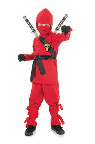 UNDERWRAPS Costumes Big Boy's Children's Red Ninja Costume_ Large 10_12 Childrens Costume_ red_ Large