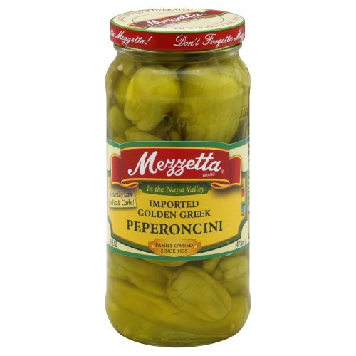 Mezzetta Peperoncini Imported Golden Greek 16 Oz_Pack of 3_ Mezzetta Peperoncini Imported Golden Greek 16 Oz_Pack of 3_