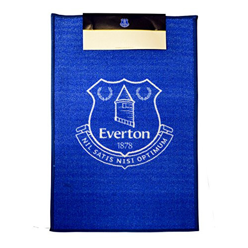 Everton FC Official Printed Soccer Crest Rug _One Size_ _Blue_