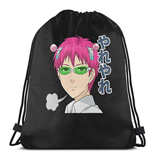Yasia The Disastrous Life Of Saiki K. Designs Premium Scoop Drawstring Backpack Sport Bag Gym Sack