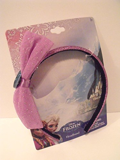 Disney Frozen Elsa Anna Purple Sparkle Girls Headband Bow Charm Disney Frozen Elsa Anna Purple Sparkle Girls Headband Bow Charm