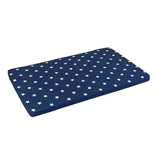 KidKraft Austin Toy Box Cushion, White/Navy Stars (Discontinued by manufacturer)