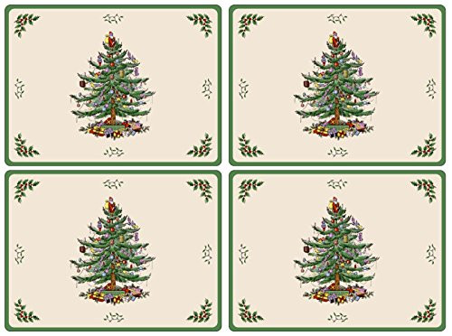 Spode Christmas Tree Hardback Placemats, Set of 4