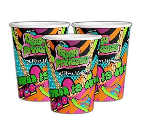 12 Personalized Fresh Princess Paper Cups _ Fresh Princess of Bel Air Theme Party Paper Cups _ Custom Paper Cups _ Party Cups _ Fresh Princess Party Supplies _ Fresh Prince Party Cups _ 9 oz 12 Personalized Fresh Princess Paper Cups _ Fresh Princess of Bel Air Theme Party Paper Cups _ Custom Paper Cups _ Party Cups _ Fresh Princess Party Supplies _ Fresh Prince Party Cups _ 9 oz