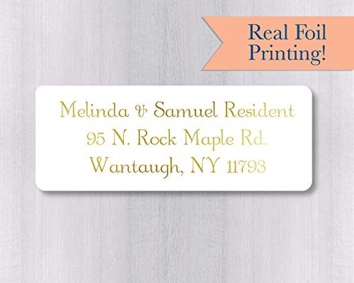 60ct _ Gold or Color Foil Wedding Invitation Return Address Labels_ Wedding Invitation Return Address Stickers _ 336_F_