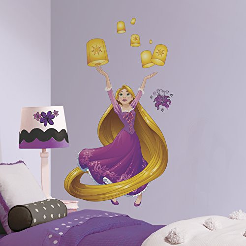 RoomMates Disney Princess Sparkling Rapunzel Peel And Stick Giant Wall Decals