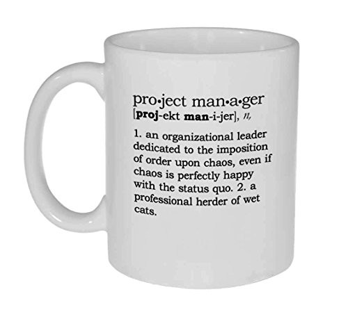 Project Manager Definition Funny Coffee or Tea Mug