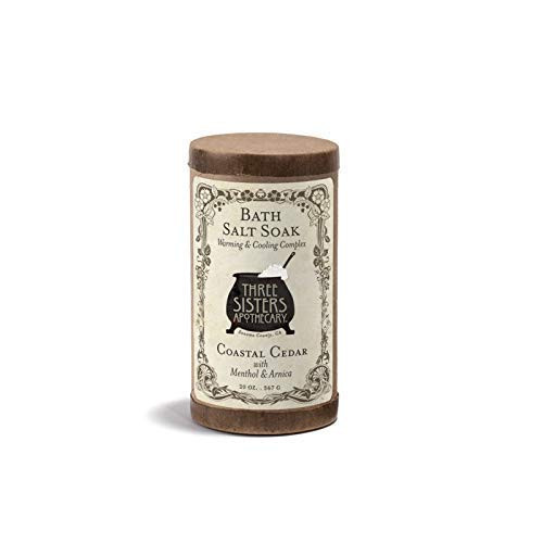 Three Sisters Apothecary Coastal Cedar with Menthol  and  Arnica Bath Salt Soak
