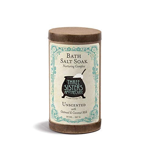 Three Sisters Apothecary Unscented Oatmeal  and  Coconut Milk Bath Salt Soak