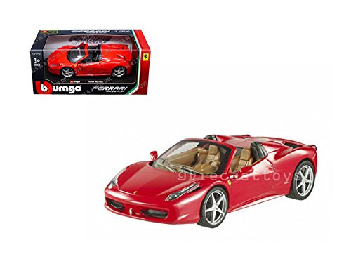 Bburago 1 24 W B Ferrari Race and Play _ Ferrari 458 Spider _ Red Bburago 1 24 W B Ferrari Race and Play _ Ferrari 458 Spider _ Red