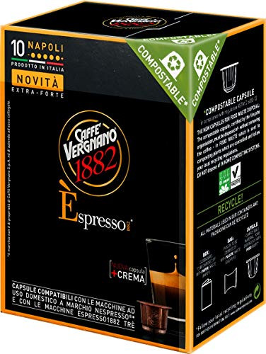 Caffe Vergnano Nespresso Napoli Capsules 3 Boxes X 10 capsules each box