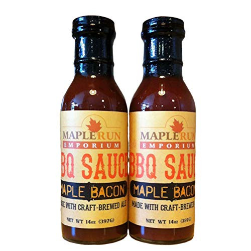 Maple Run Emporium Maple Bacon BBQ Sauce 2_Pack _ All Natural Ingredients _ Authentic Barbecue Flavor _ Grill Beef _ Marinade Chicken _ Dip Seafood _ Smoke Pork _ Classic Bar_B_Q Grilling Sauce Maple Run Emporium Maple Bacon BBQ Sauce 2_Pack _ All Natural Ingredients _ Authentic Barbecue Flavor _ Grill Beef _ Marinade Chicken _ Dip Seafood _ Smoke Pork _ Classic Bar_B_Q Grilling Sauce