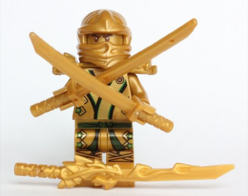 LEGO Ninjago _ The GOLD Ninja with 3 Weapons