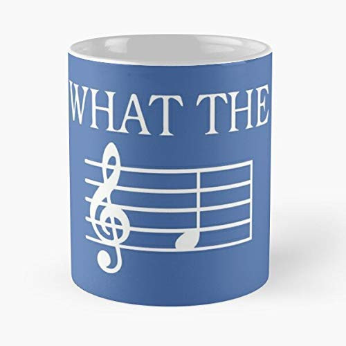 ChocoRa What The F Treble Clef Pianist Music Lover Piano Classic Mug_11 Oz.