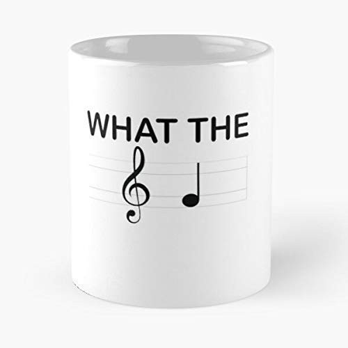 ChocoRa What The F Note Key Music Funny Classic Mug_11 Oz.