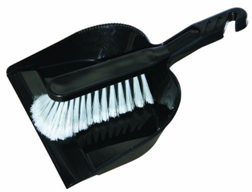 O_Cedar Commercial MaxiRough Dust Pan  and  Brush Combo_ Black