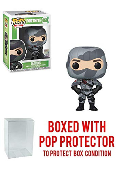 Funko Havoc  Fortnite x POP! Games Vinyl Figure  and  1 POP! Compatible PET Plastic Graphical Protector Bundle _ 460   36022 _ B_