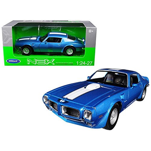 Welly New 1  24 W B Collection _ Blue 1972 Pontiac Firebird Trans Am Diecast Model Car by