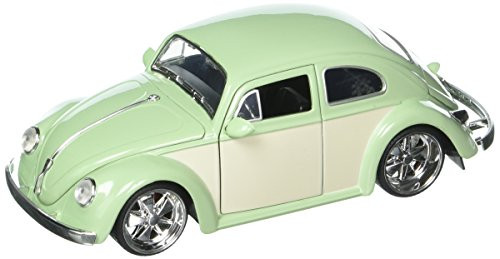 JADA 1 24 W B _ Metals _ Bigtime Kustoms _ 1959 Volkswagen Beetle 2_Tone _ Green